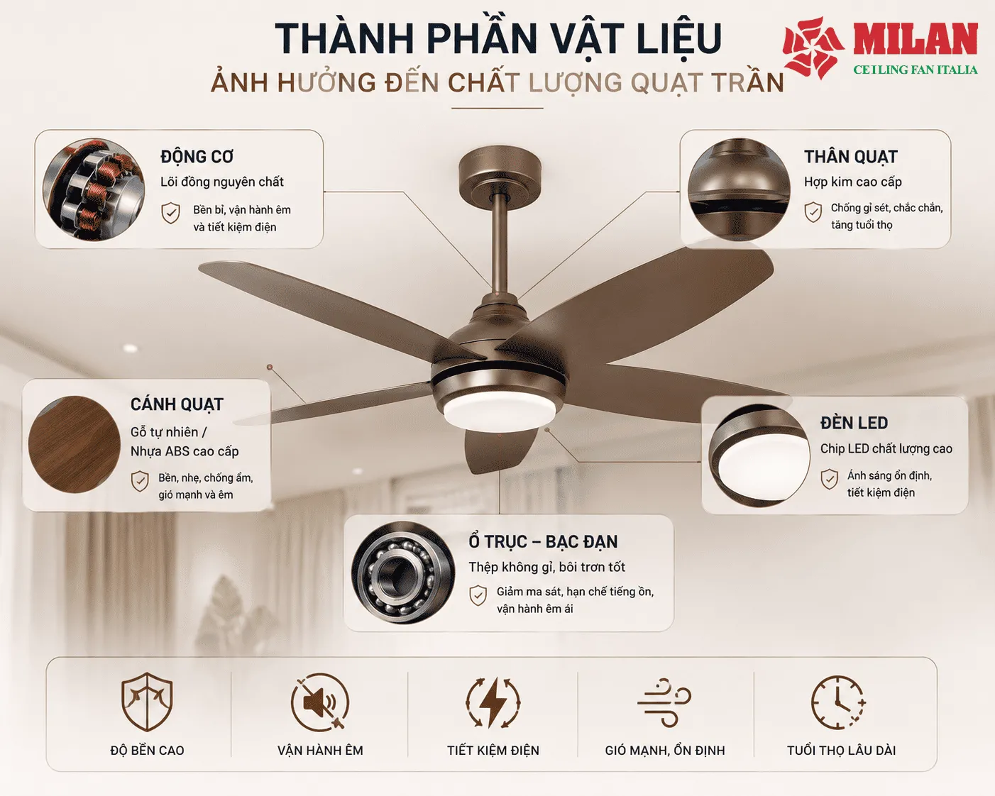 thành phần cánh quạt